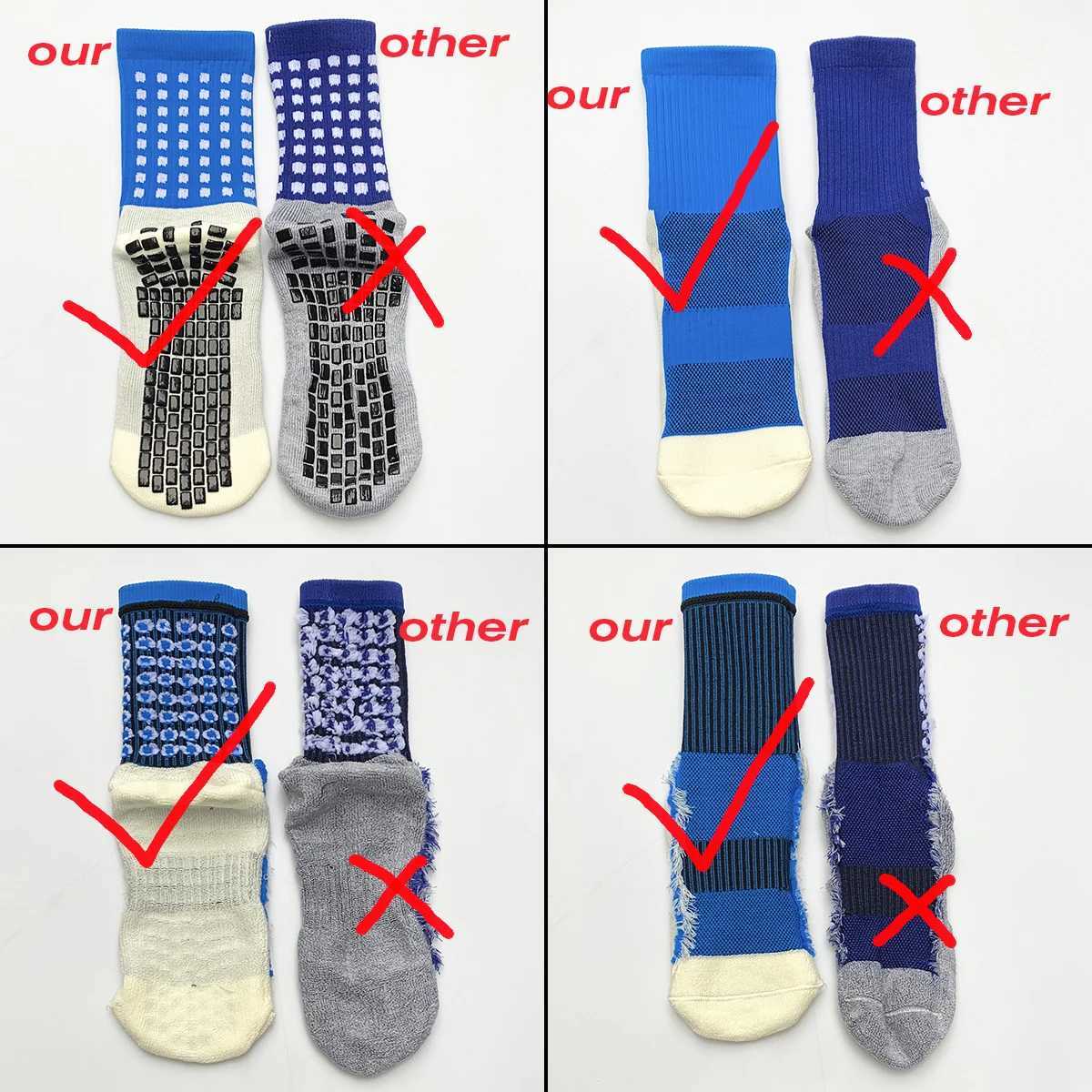 Anti Slip Grip Football Socks Nylon Silicone Suction Cup Non Slip Soccer Socks Men Women Sports Baseball Rugby Cycling SocksXJ250213