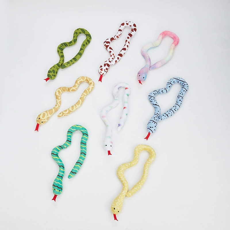 Cat Interactive Toy Plush Cat Toy Gluttonous Snake Bite-Resistant Molar Interactive Toy Gift For Cat Pet Accessories