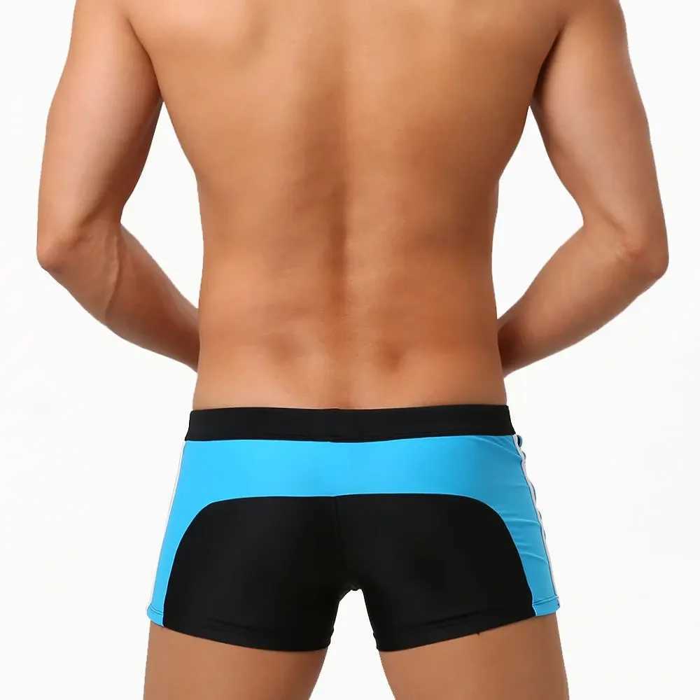 Sexy swimsuit beach quick dry mens swimsuit zip pocket swimsuit short square leg swimsuit short board W250214