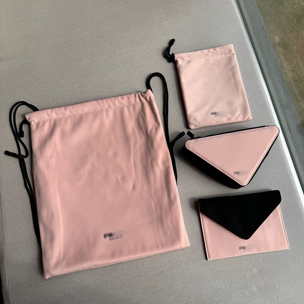 Designer Reversible Women Lady Drawstring Bag Classic Cosmetic Beauty Pouch Makeup Organizer Box Storage Double-sided Case