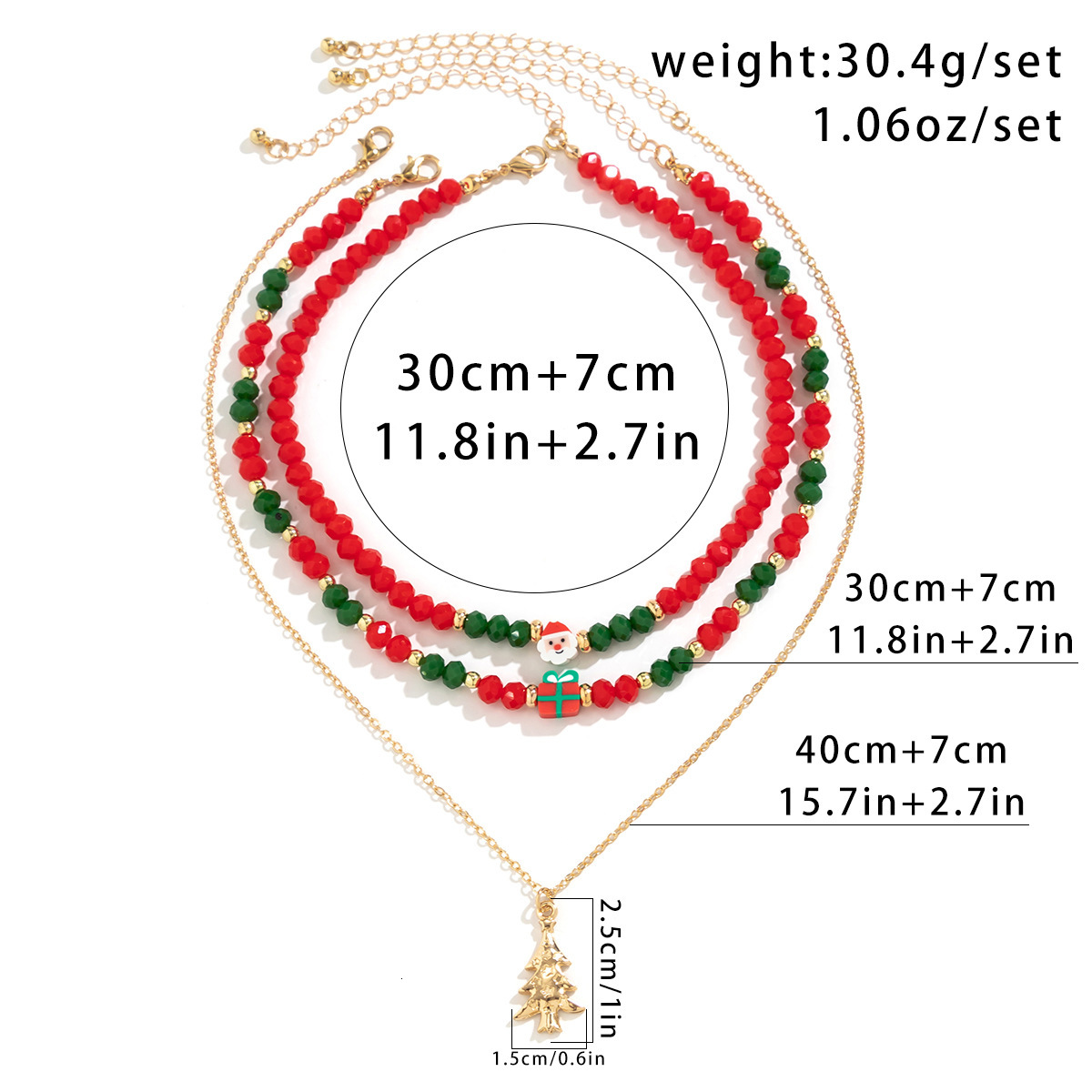 designer Beaded Choker Women's Necklace Christmas Snowman Gift Imitation Crystal fashion Jewelry
