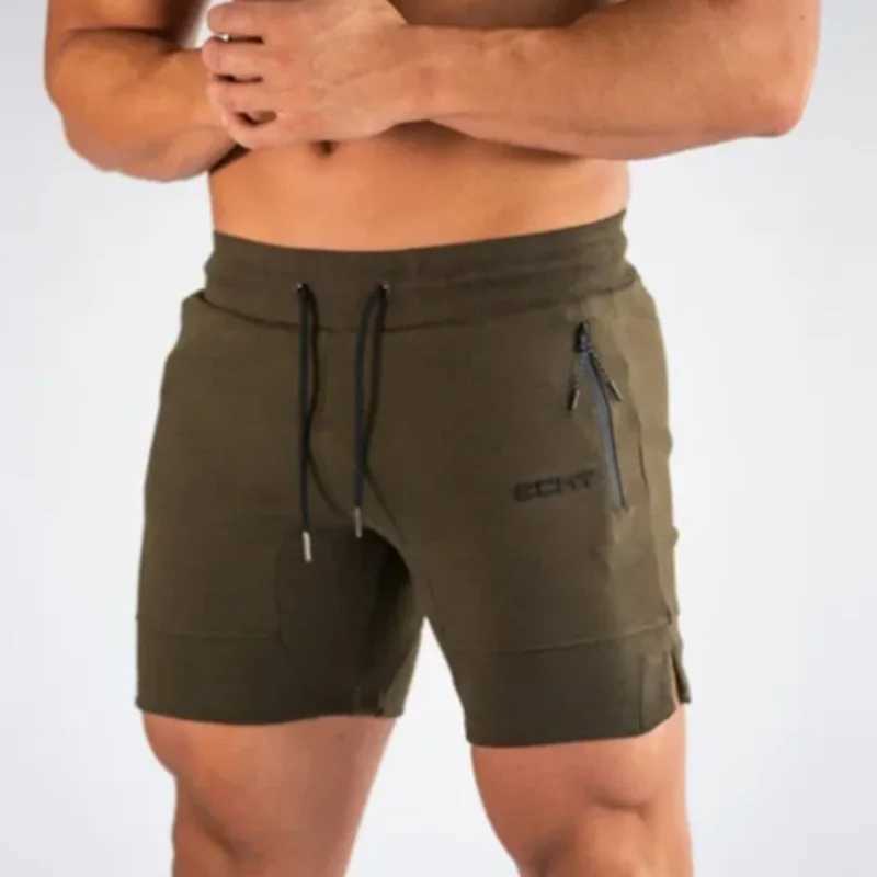 Mens Zip pocket sweatpants Fitness Gyms Shorts Men Summer Running Short Pants Male Jogger mesh Workout Beach sports short pantsXJ250213