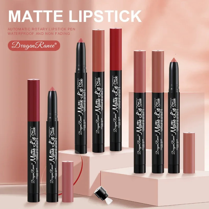 12 Color Set Lip Liner Pencil Velvet Female Rose Pink Lipstick Pen Long-lasting Matte Lipstick Waterproof Cosmetic Make Up Tools 250214