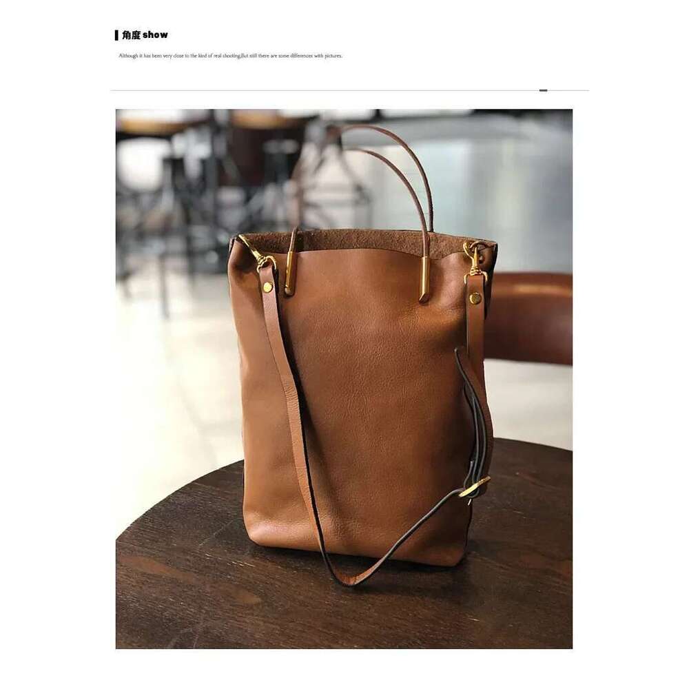 Genuine Leather Women New Retro Nature Soft Cowhide Handbag Versatile Composite Bag Shoulder Bags