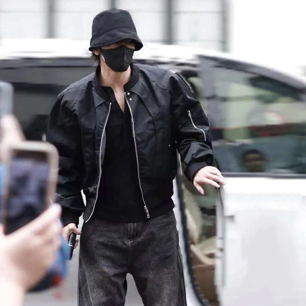 Vintage Double Wear Stand Baseball Jackets For Men And Women Cleanfit Windbreaker Casual Outwear Coat Oversized Bomber Jacket