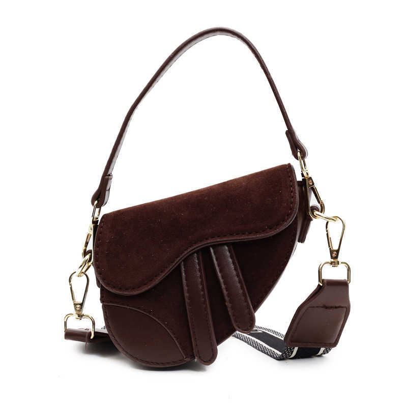 Designer bag Niche Design for Women New Versatile Matte Shoulder with Advanced Sense Crossbody Saddle Bag