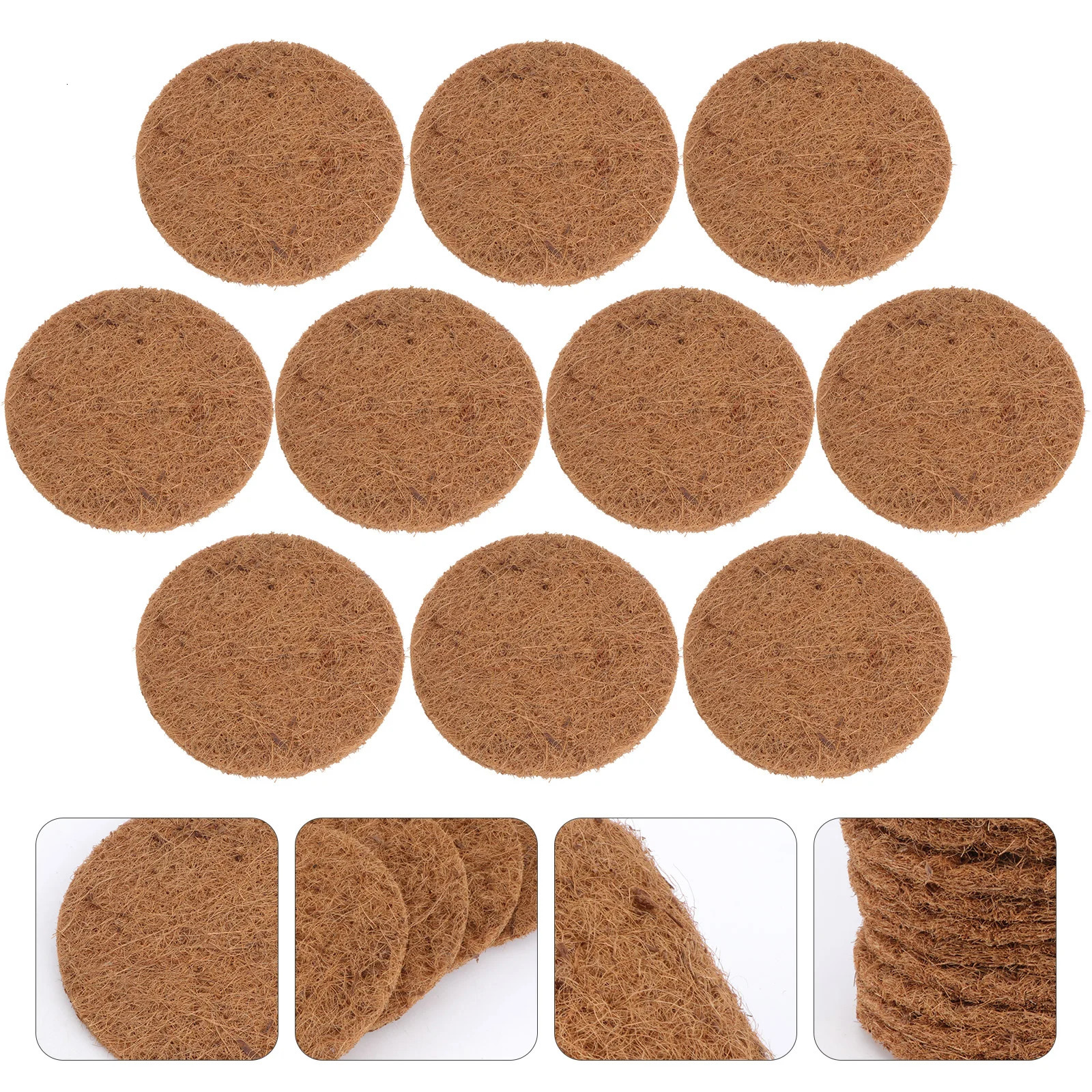 Round Nest Pad Cage Nesting Mat Breeding Pads Coconut Eggs Fiber Chicken Coir Box House Supplies Liner 250214