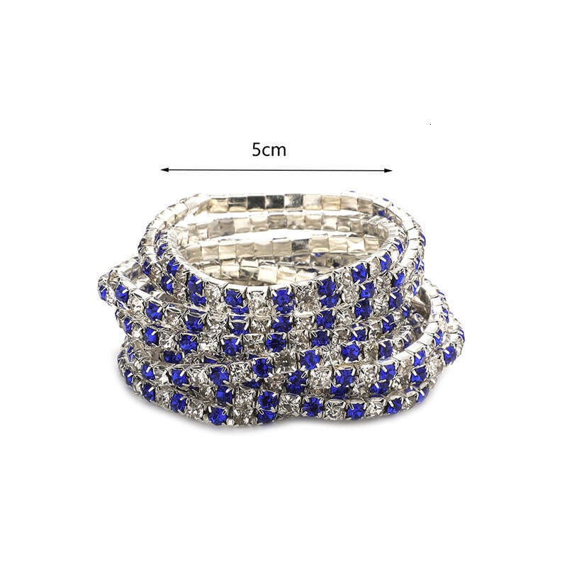 2.0mm Ultra fine Water Bride Korean Edition Single row Sparkg Dia Elastic Crystal Bracelet