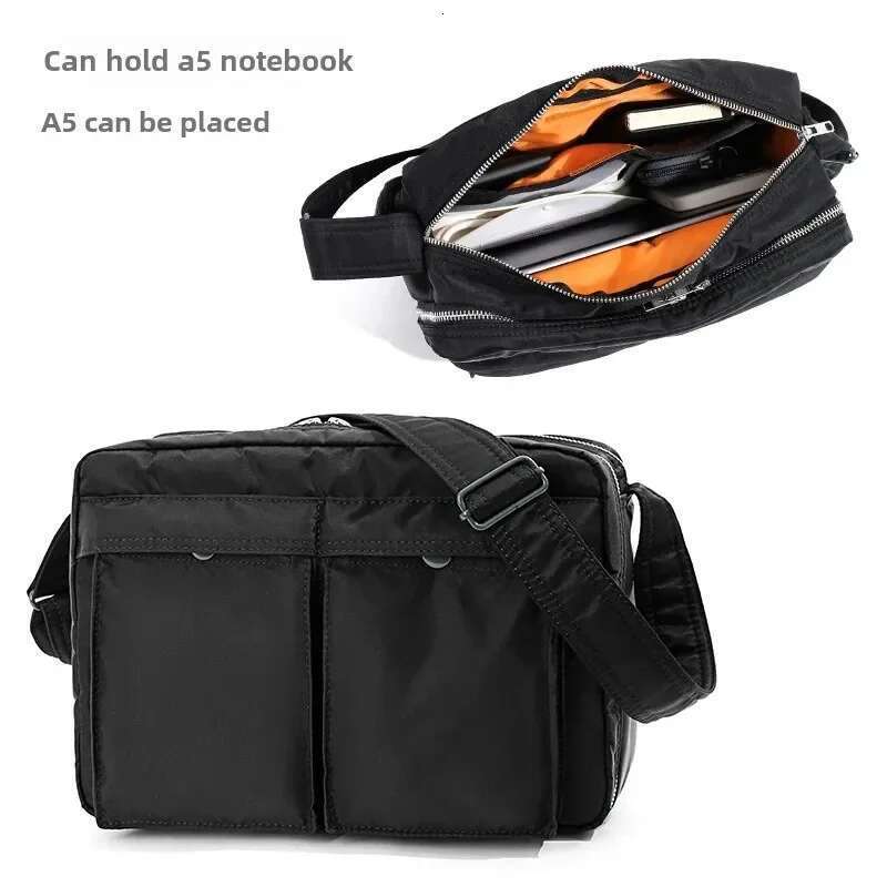 Men's Nylon Small Messenger Trendy Diagonal Backpack Chest Light Boys Leisure Travel Waterproof Shoulder Bag