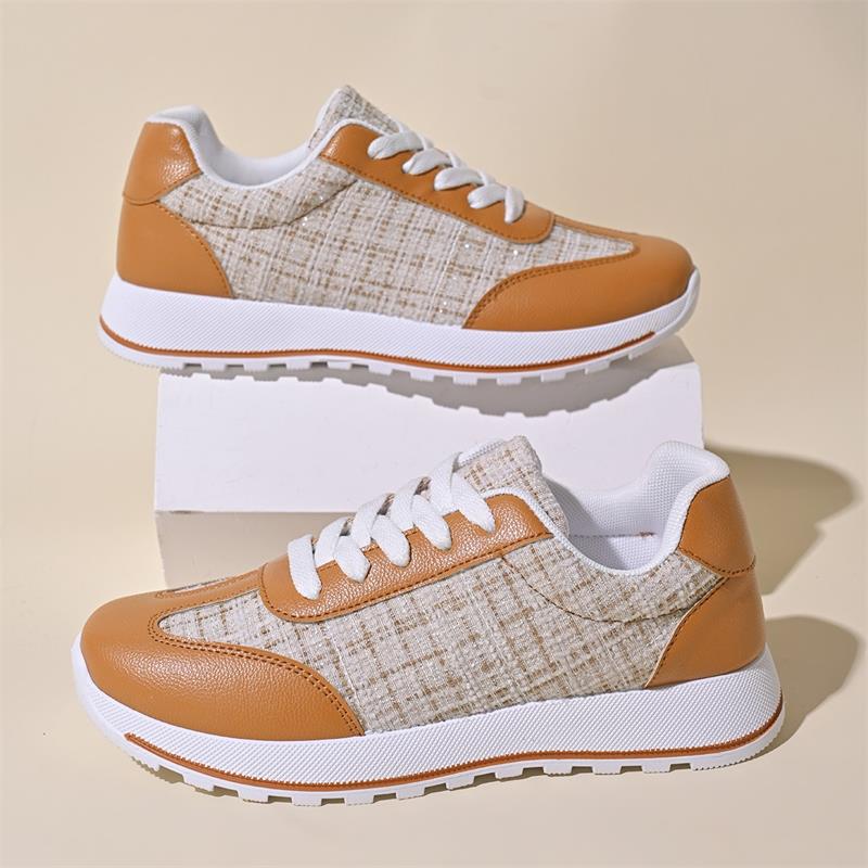 Women Sports Shoes Simple Casual Style Anti-Slip Design Versatile Fashion Triple Black Brown fashion
