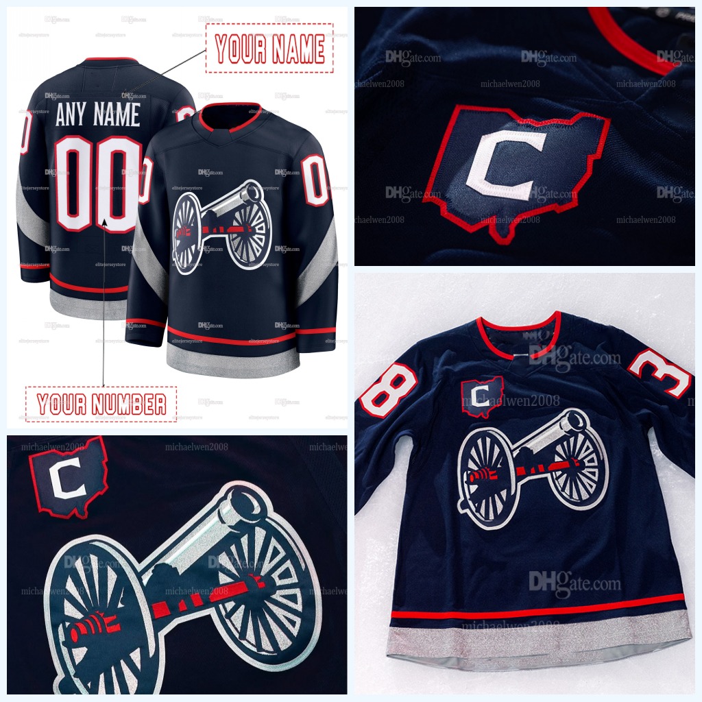 Personalized Custom 2025 Stadium Series Hockey Jersey Marchenko Werenski Fantilli Gaudreau Jenner Johnson Merzlikins Embroidered Letter Number Design