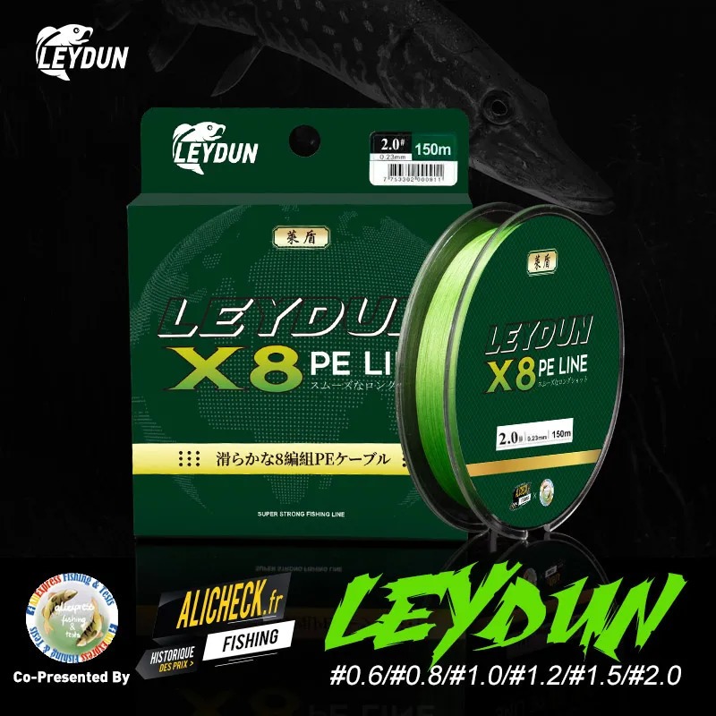 LEYDUN Micro Fishing Lines 8 Strands Braided PE 100m 150m Japan Smooth Multifilament Line Carp Fly Fishing Wire Strong 8X Weave 250214