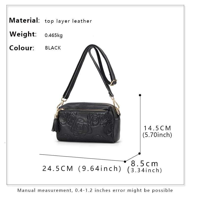 2023 New Korean Trendy Casual Fashion Shoulder Messenger Soft Leather Atmospheric Women's Bag