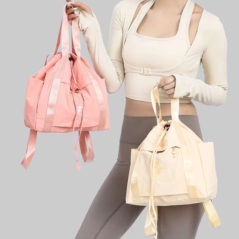 Backpacks Woman Lightweight Portable Rucksack Nylon Bags For Yoga Dance Swimming Fashion 2025 New Drawstring Backpack