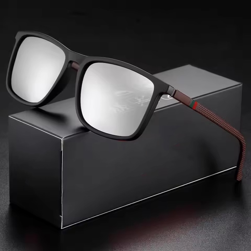 CB Sports Sunglasses for Men Polarized Comfortable Wear Square Sun Glasses Male Light Weight Eyewear Accessory with Origina CAVALLO BIANCO