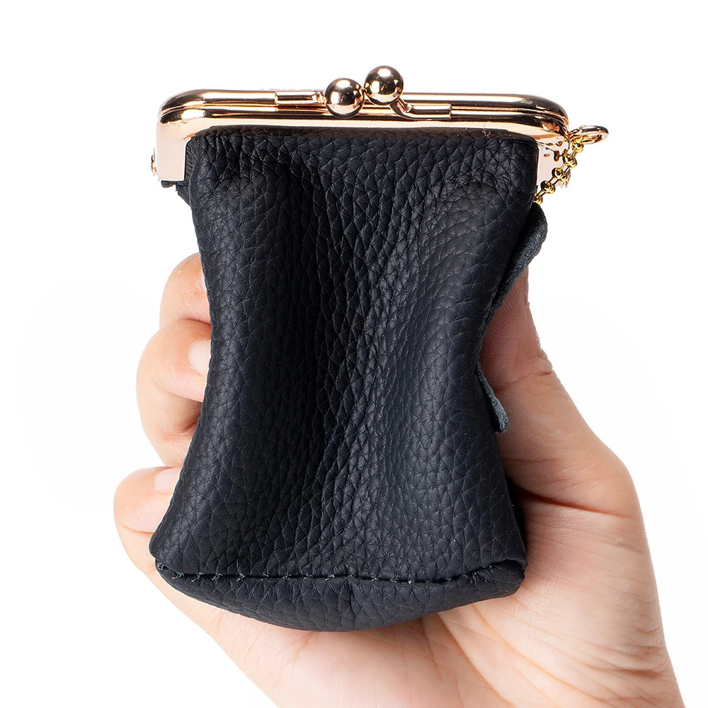 Real Leather Women Small Cosmetic Bag Golden Hasp Cute Makeup Pouch Lipstick Organizer Case Lady Travel Keys Box Mini Coin Purse 250207