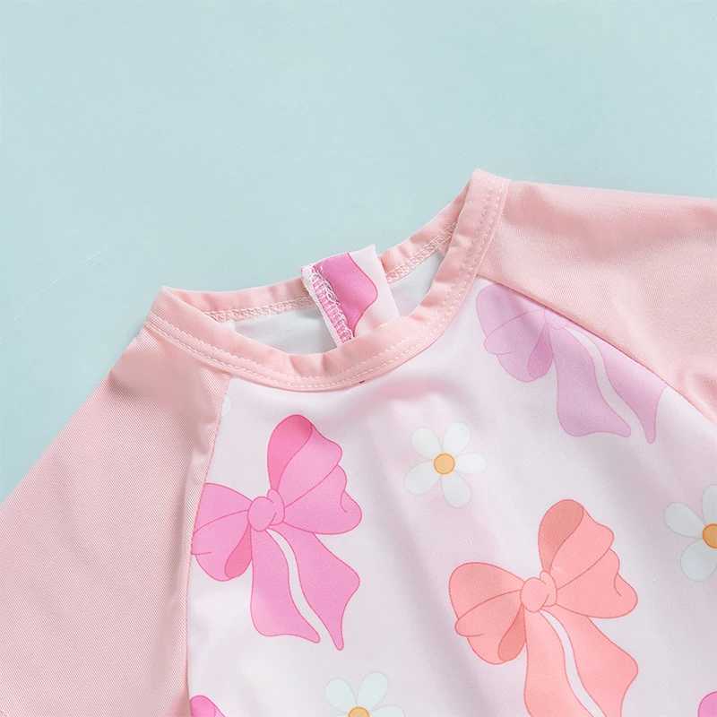 Children s Swimsuit with Ruffle Sleeves and Cute Animal Print Summer Beachwear for Girls Toddler Swimwear Dress Z250214