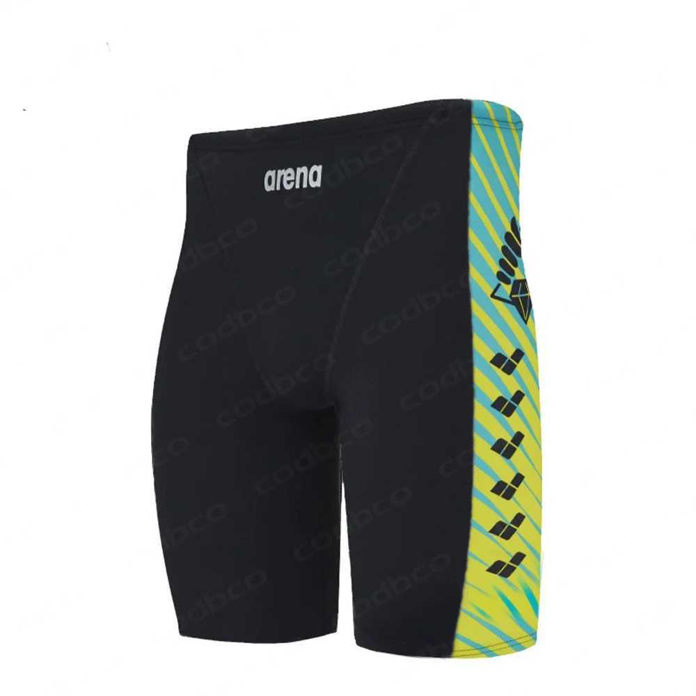 2025 Mens Swimming Jammer Endurance Exercise Training Swimsuit Beach Swimming Relay Swimsuit Jammer Summer Tight Surfing Diving Pants W250214