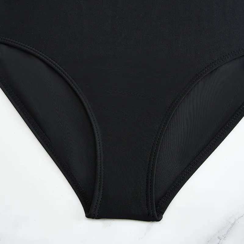 Black Girls One Piece Swimsuit 8-12 Year Kids Swim Suit Teenage Childrens Swimwear 2025 High Neck Bathing Suits Beach Bodysuit Z250214