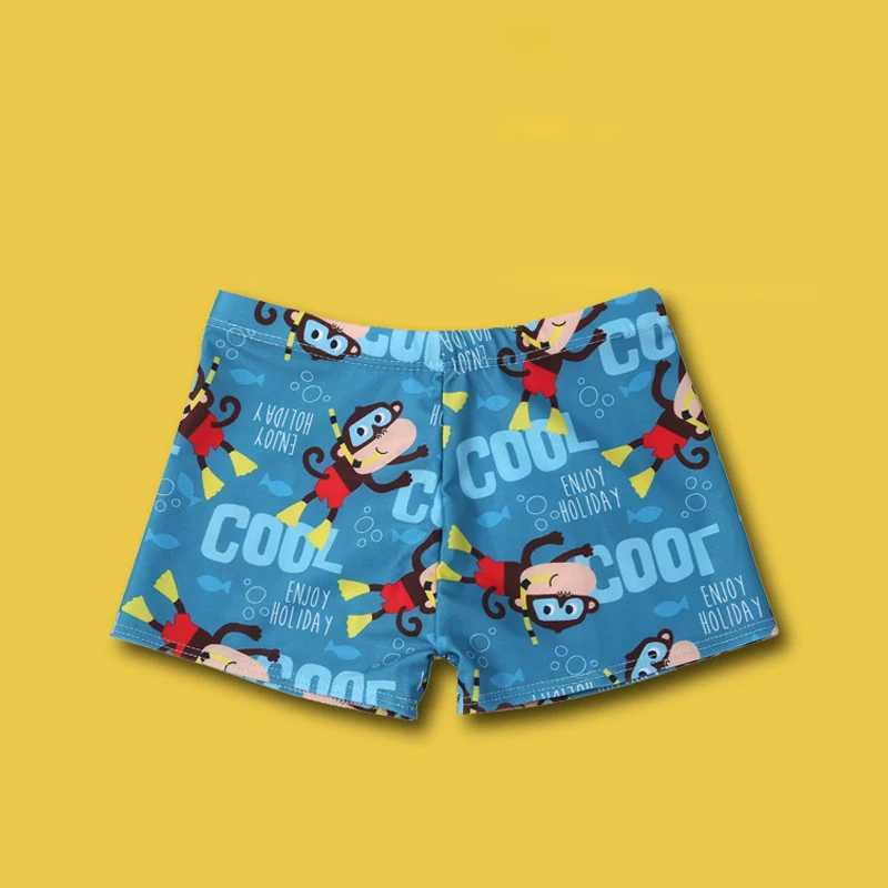 New Children Swimming Trunks Quick-drying Shorts Kids Cartoon Bathing Suits Boy Swimsuit Summer Beach Swimwear W250214