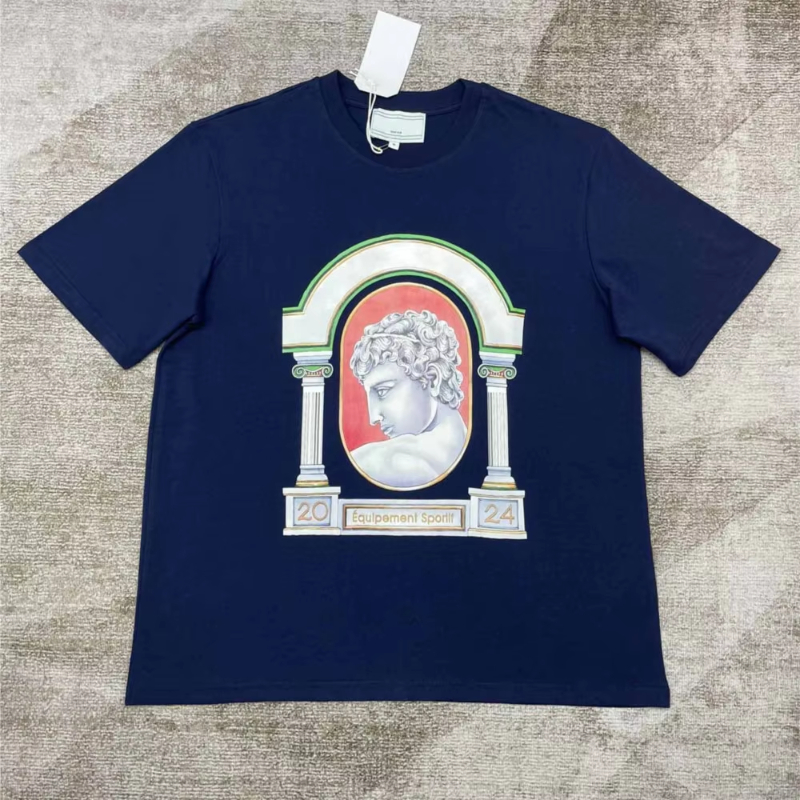 Tshirts High Quality Printed T-Shirt Men Women HipHop Streetwear Oversized O-Neck Cotton Tee