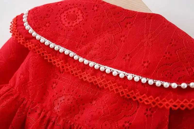 0-5year Long sleeve Lace Girls Dresses Autumn Kids Dress Princess Par Baby Dresses for Children Clothing Z250214