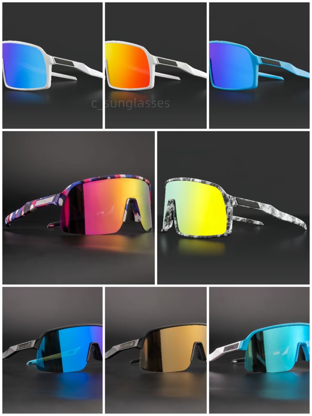 Designer Sunglasses Men's Polarized Lenses UV400 Sports Glasses Women's Sunglasses EV MTB Bicycle Sunglasses Hot Models