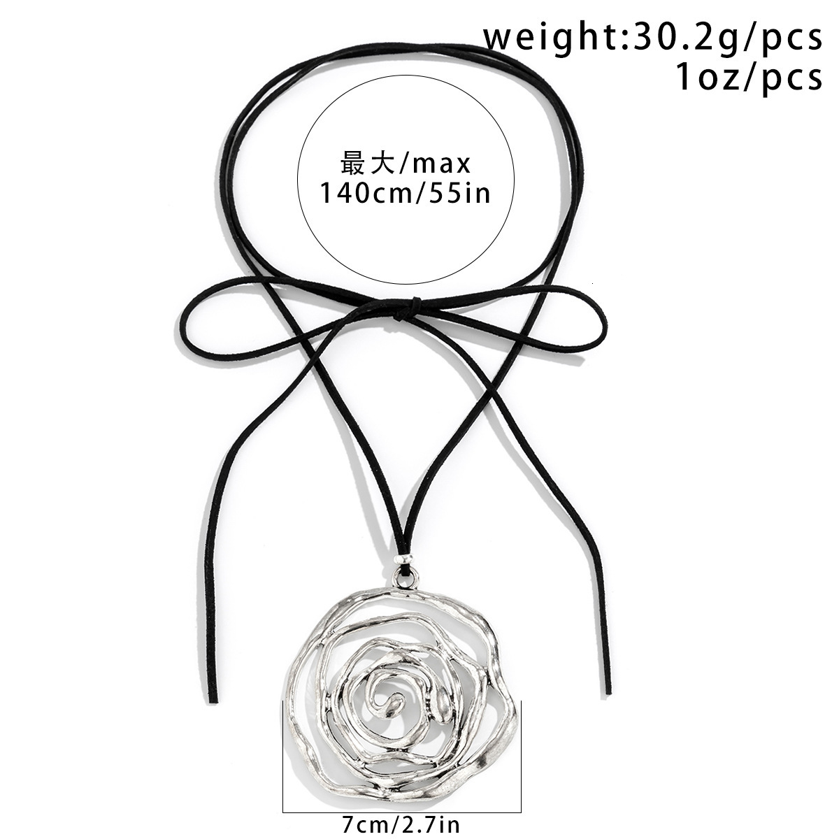 fashion Sweet Cool Pull Choker wer Necklace Female Exaggerated Rose Collar Woman Jewelry
