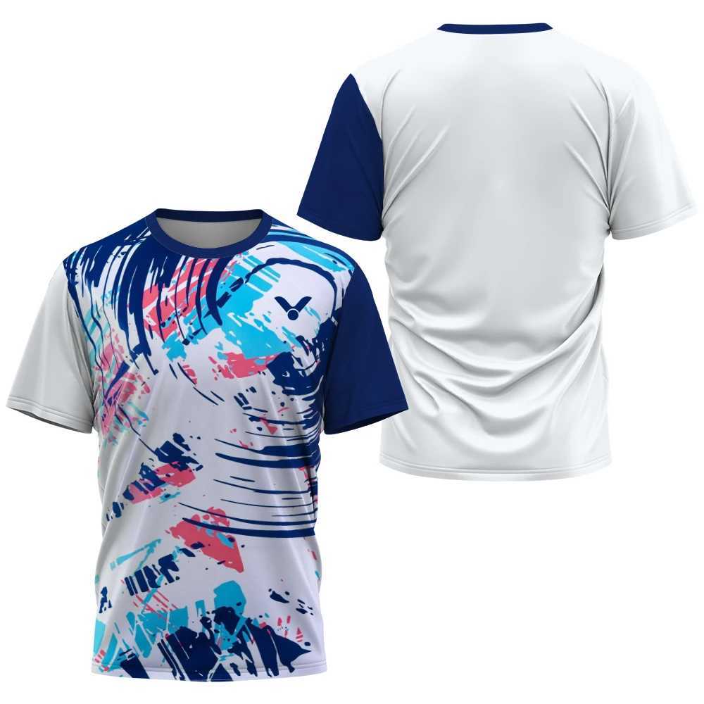 2024 Breathable Badminton Tennis T Shirt Men Fashion Sportwear Top Clothing Male Gym Fitness Short Sleeve Outdoor Sports Uniform W250214