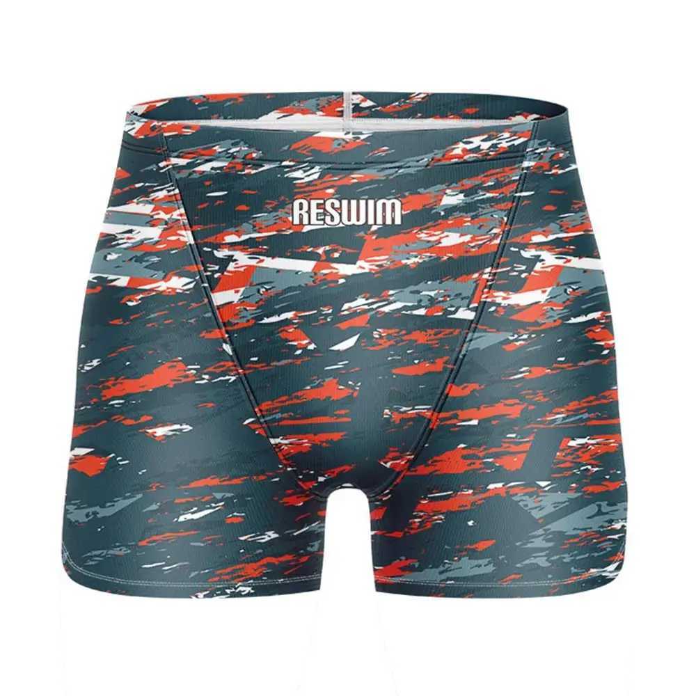 Summer Mens Swim Jammer Swimsuit Shorts Swimming Surfing Trunks Beach Tights Shorts Quick Dry Surf Pants Jammers Swimwear W250214