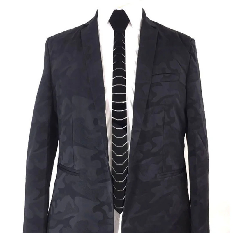 4 Colors Fashion Metallic Mirror Necktie Gold Silver Bling Ties Slim Fit Lover Gift Wedding Groom Accessory HextieDJ Singer 250213