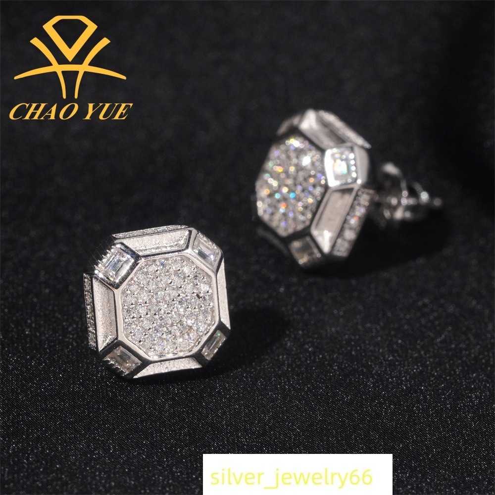 Ins925 silver vvvs moissani earrings pass testing for Gra certified streetwear for both men and women