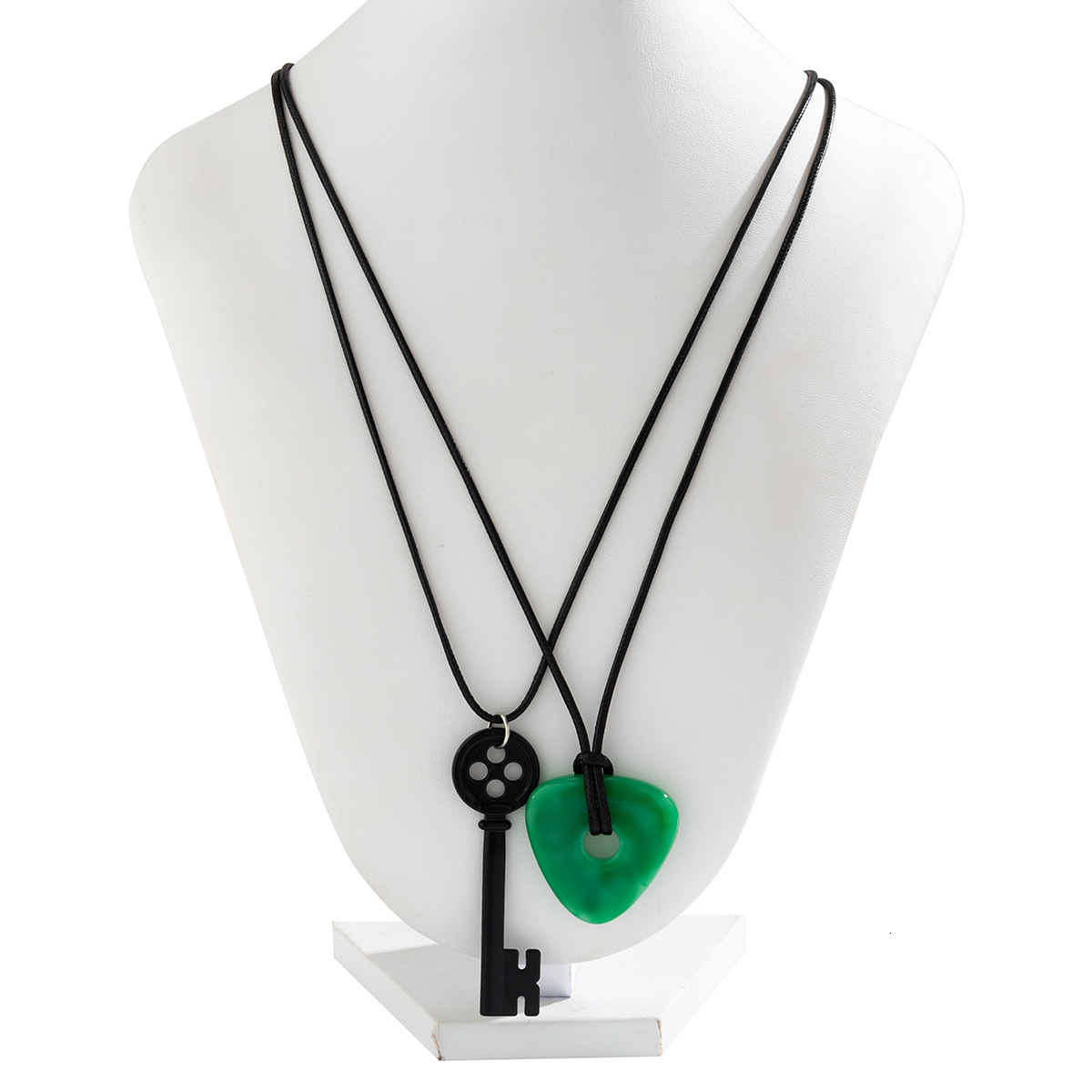 fashion Halloween Triangle Geometry Pendant, Unique Necklace, Female Gift Key, Minimalist designer Neckchain Jewelry