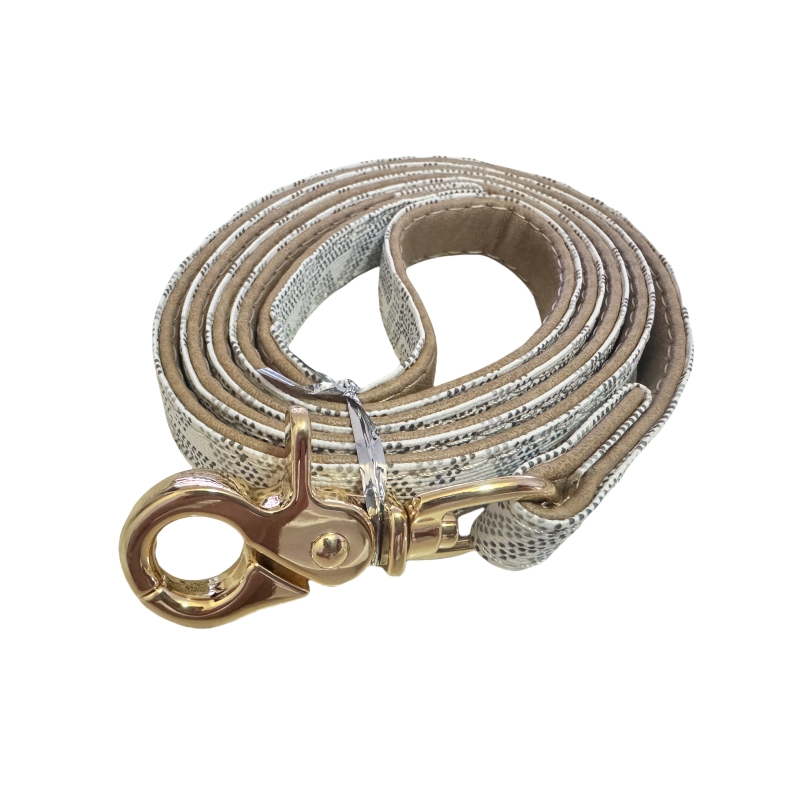 2025 new Two Layers of Leather Dog Collars Leashes Set Classic Printed Designer Pet Leash Soft Durable Cat Collar for Small Medium and Large