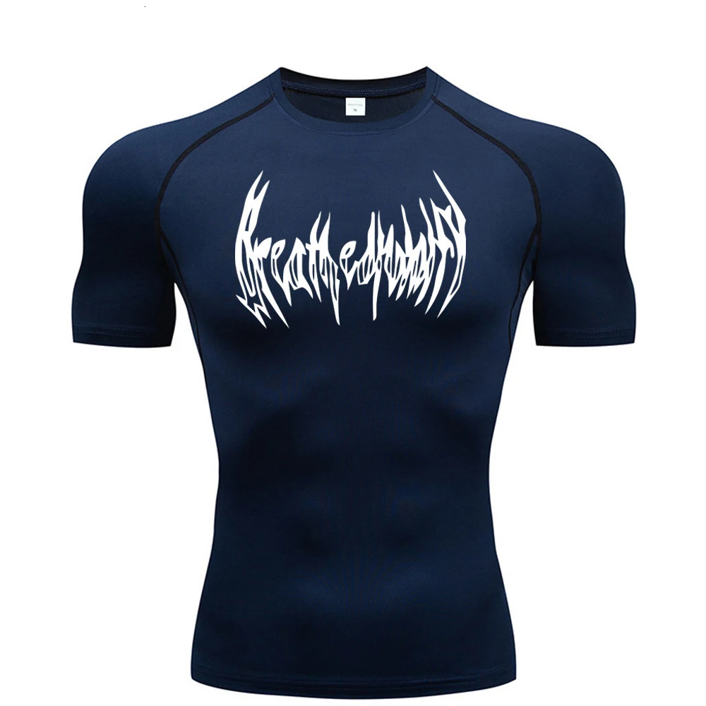 Milk Silk Fitness Tshirt Mens Muscle Gym Compression Sportswear Quickdrying Breathable Sports Bottoming Shirt 250213