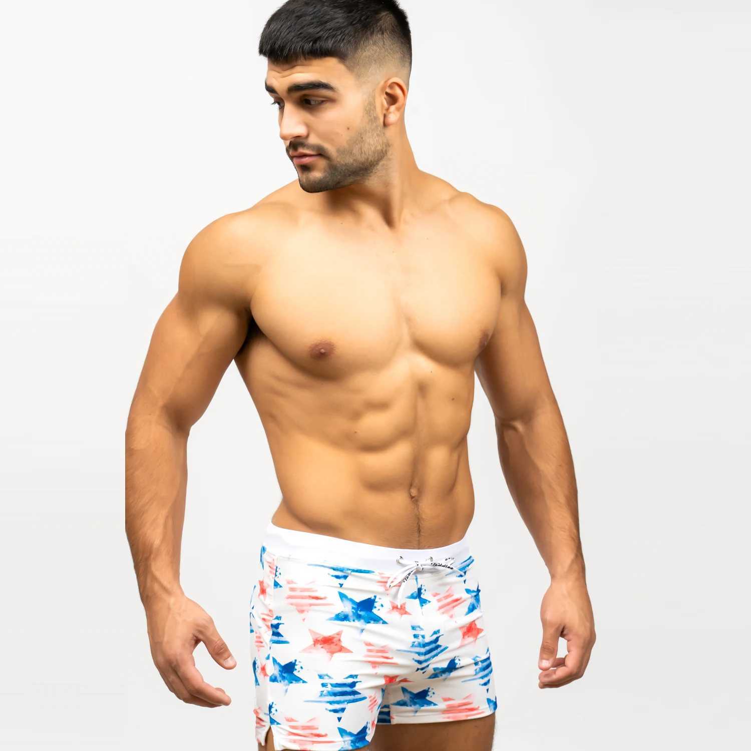Taddlee Men Swimwear Swim Boxer Brief Bikini Surfing Trunks Square Cut Swimsuits W250214