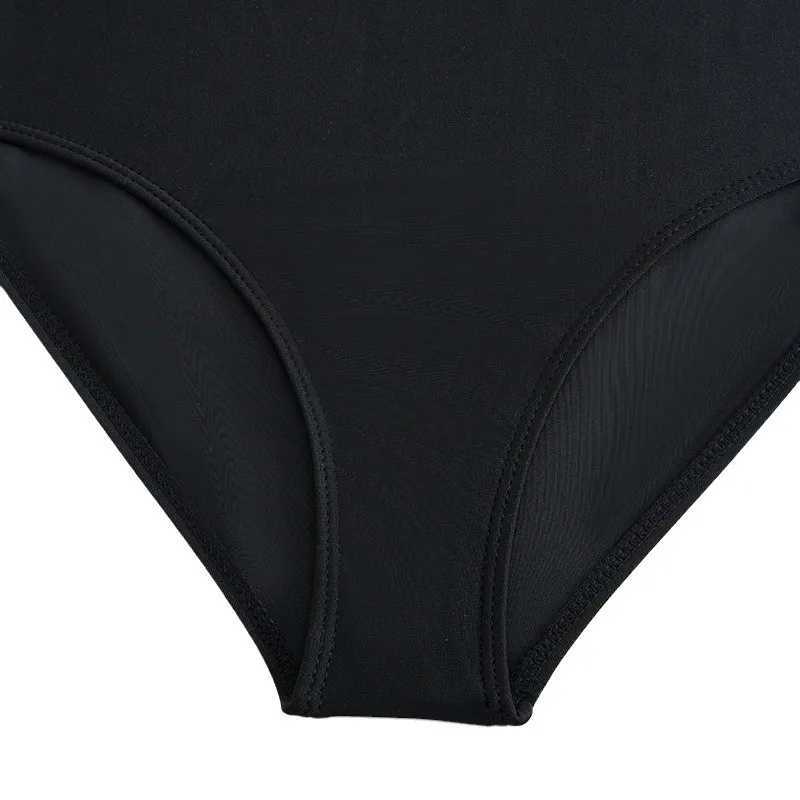 Black Girls One Piece Swimsuit 8-12 Year Kids Swim Suit Teenage Childrens Swimwear 2025 High Neck Bathing Suits Beach Bodysuit Z250214