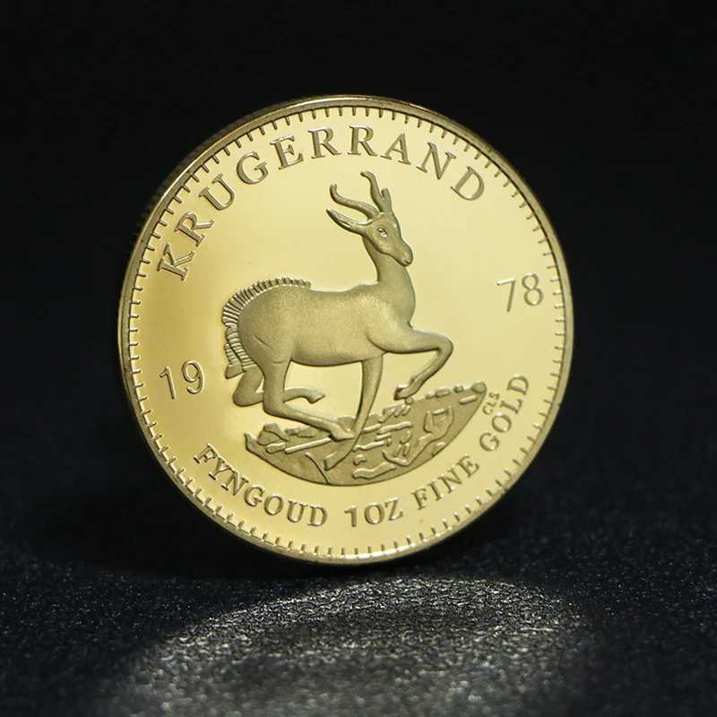 South Africa 1967/1974/1978/2013/2020 Saudi Africa Krugerrand 1OZ Gold Coins Paul Kruger Token Value Collectible CoinsXJ250214