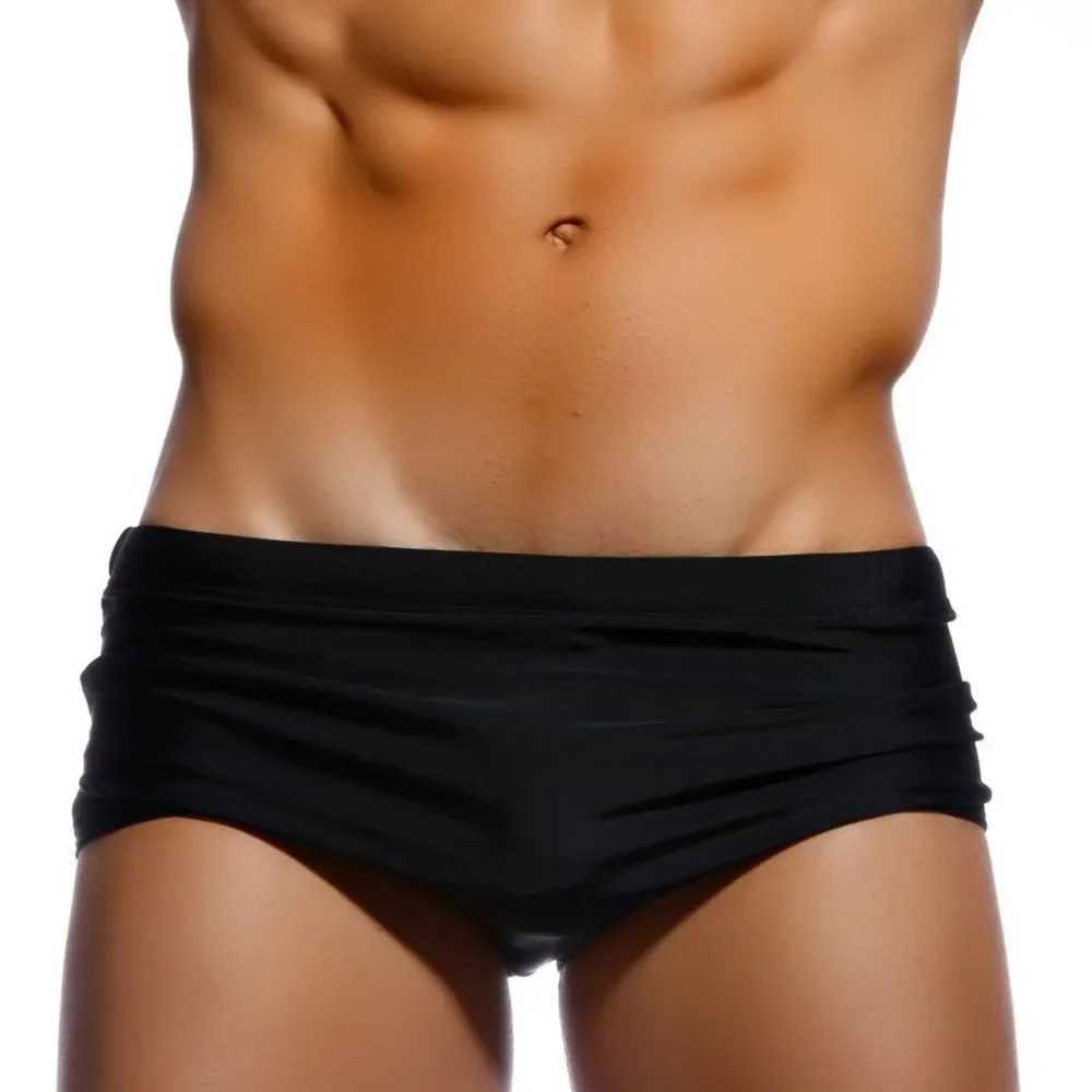 Sexy Swimming Trunks Mens Swim Boxer Briefs Swimwear Young Man Swimsuit Beach Wear Surfing Bathing Suit Shorts Gay Swimwear W250214