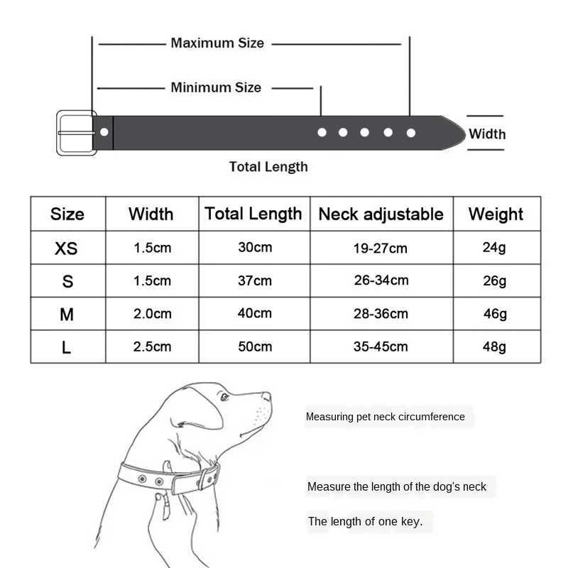 Bone Leather Durable Pet Dog Collars Puppy Pug Collars For Small Dog Chihuahua Cat Accessories Pet Collar For Dogs 250205