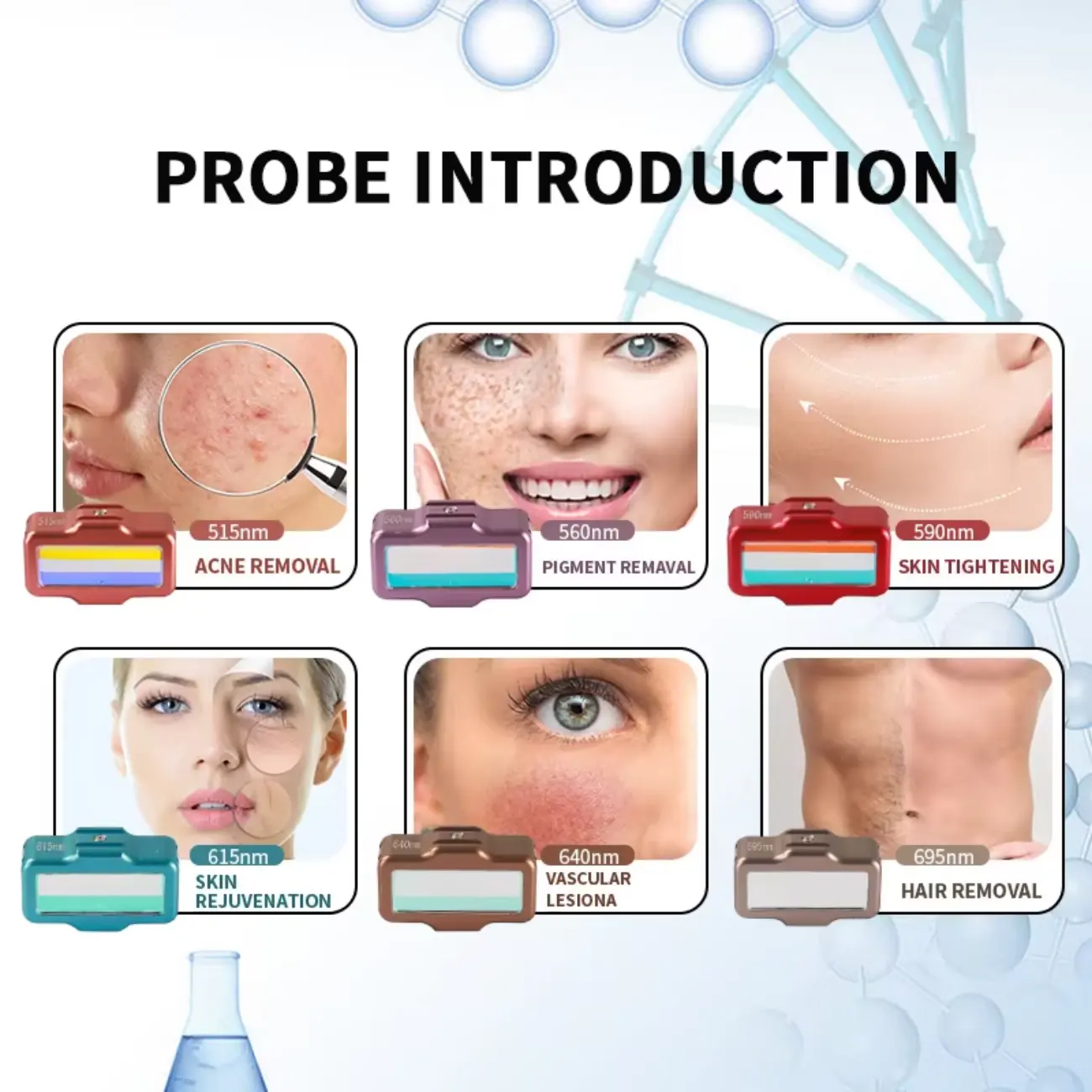High End Upgrade IPL Accurate Hair Removal DPL Narrow Spectrum Skin Anti-aging Rejuvenation OPT Acne Treatment Beauty Instrument with 6 Cartridges