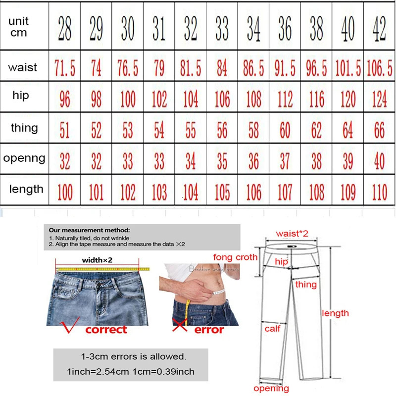 High Quality Straight Denim Motorcycle Jeans Plus Size mens Ripped Style 250210