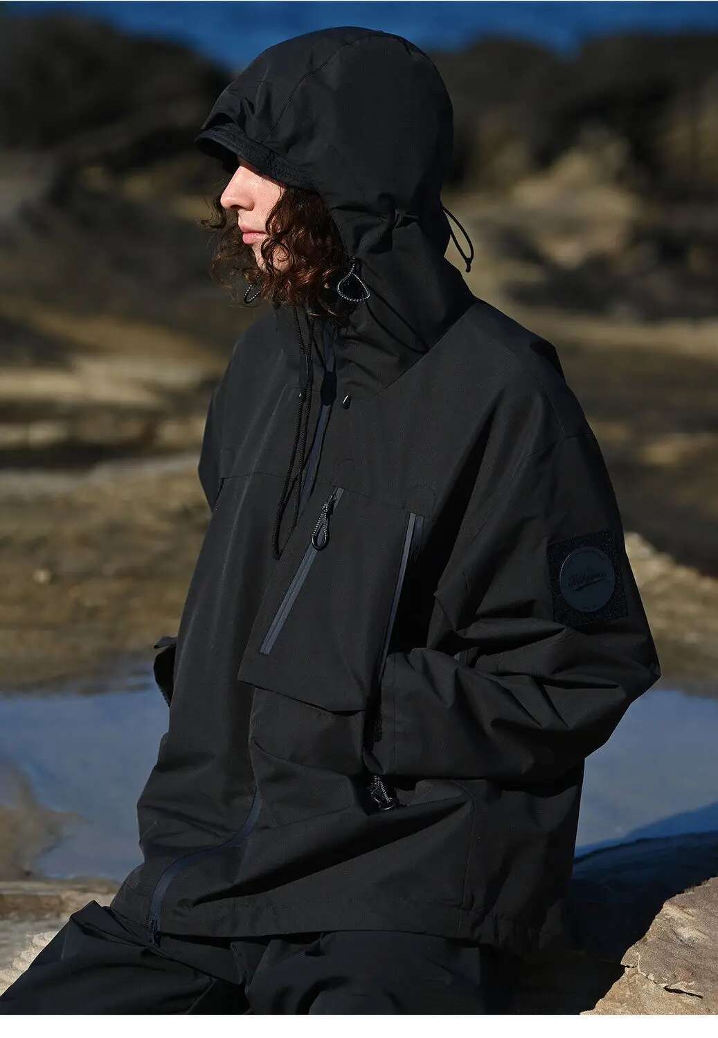 Outdoor Hooded Men Women Functional Windbreaker Advance Jacket Spring Autumn Waterproof Windproof Sports Coat Outerwear