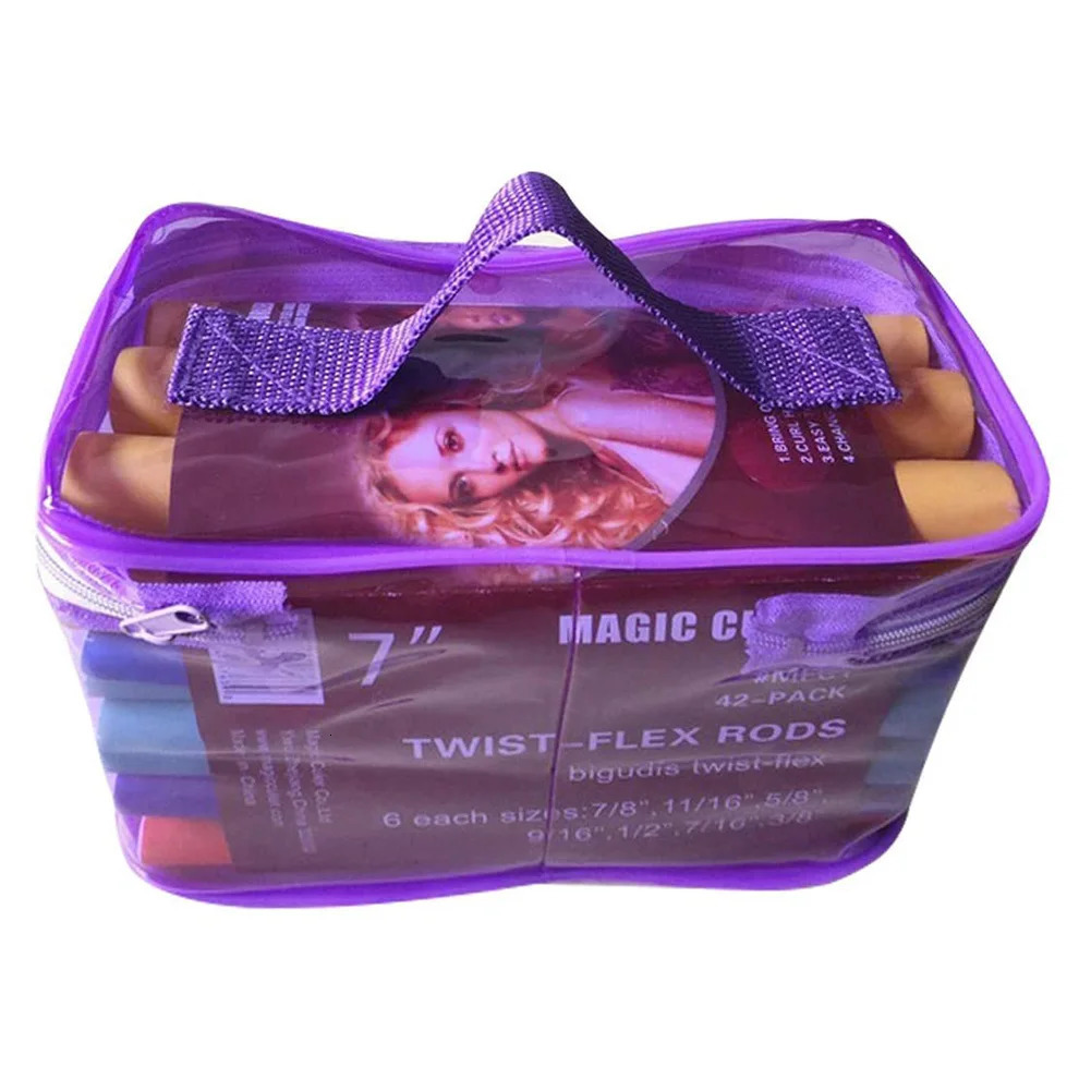 42pcs Twist Foam Hair Rollers No Heat Set Hair Curler Makers Heatless Soft DIY Styling Tools for Women Girls Long and Short Hair 250214