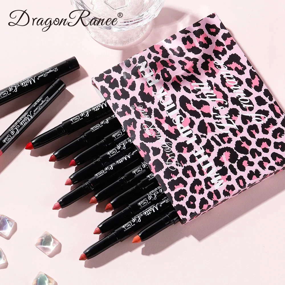 12 Color Set Lip Liner Pencil Velvet Female Rose Pink Lipstick Pen Long-lasting Matte Lipstick Waterproof Cosmetic Make Up Tools 250214