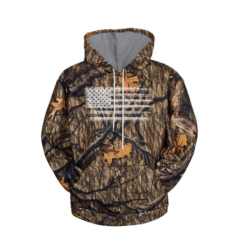 American Flag Camouflage Hoodie Men Clothing 3D USA Patriotic Printed in Hoodies Women Harajuku Fashion y2k Pocket Pullover 250213