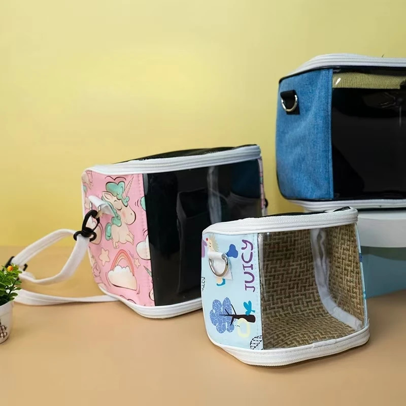 Portable Pet Bird Cage Parrot Breathable and Detachable Hamster Flying Kangaroo Travel Bag Pet Accessories Guinea Pig Pet Bag 250206