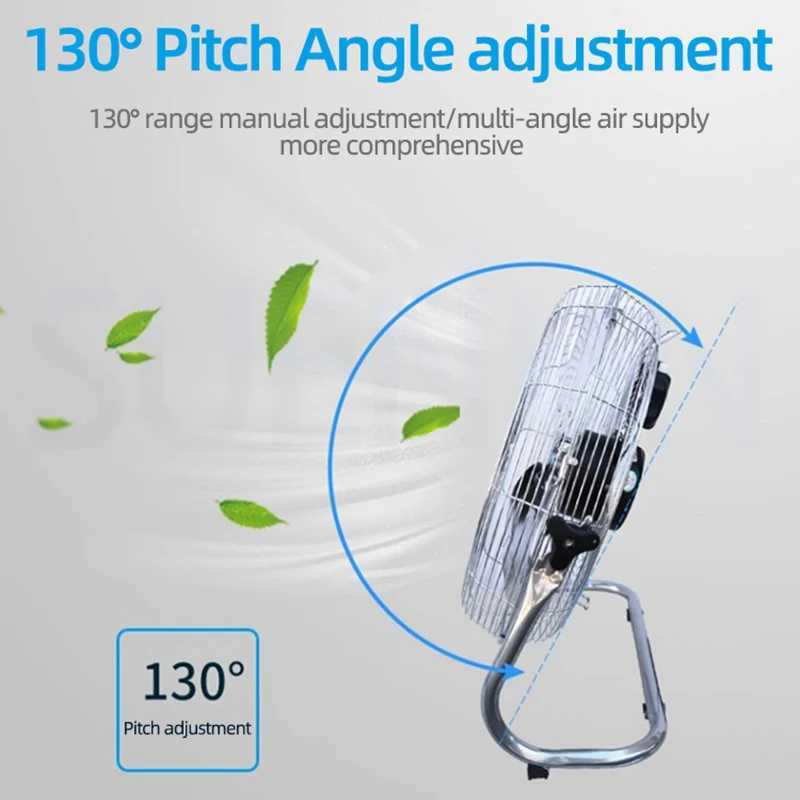 Floor To Ceiling Fan Household Desktop High-Power Fan Industrial Floor To Ceiling Fan Powerful Desktop Fan Adjustable Wind Speed Z250214