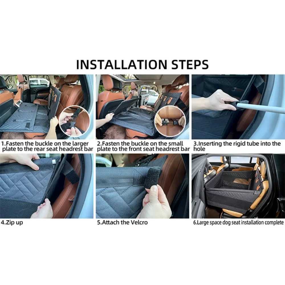 Others Dog Carrier Travel Dog Car Seat Cover Waterproof Pet Dog Carriers Bag Cat Transport Hammock Dog Car Seat Basket for Small Medium Dogs Bag H2502