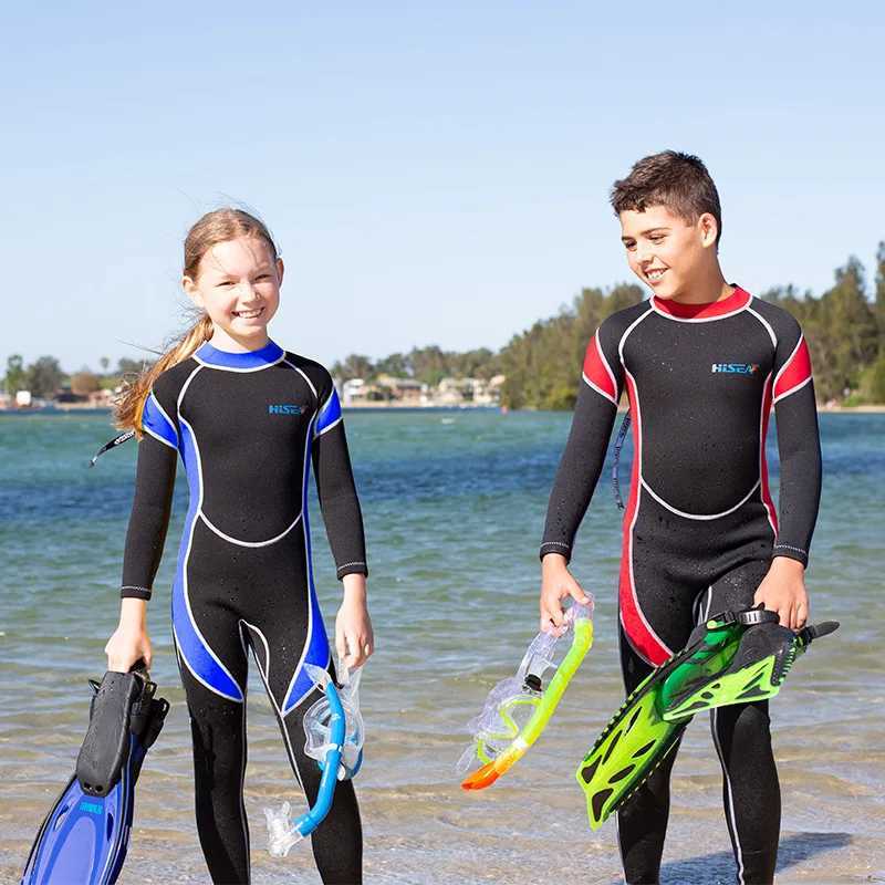 2.5MM Neoprene Scuba Keep Warm Water Sport Full Body Swim Diving Suit For Kids Snorkeling Spearfishing Kayaking Surfing WetSuit Z250214